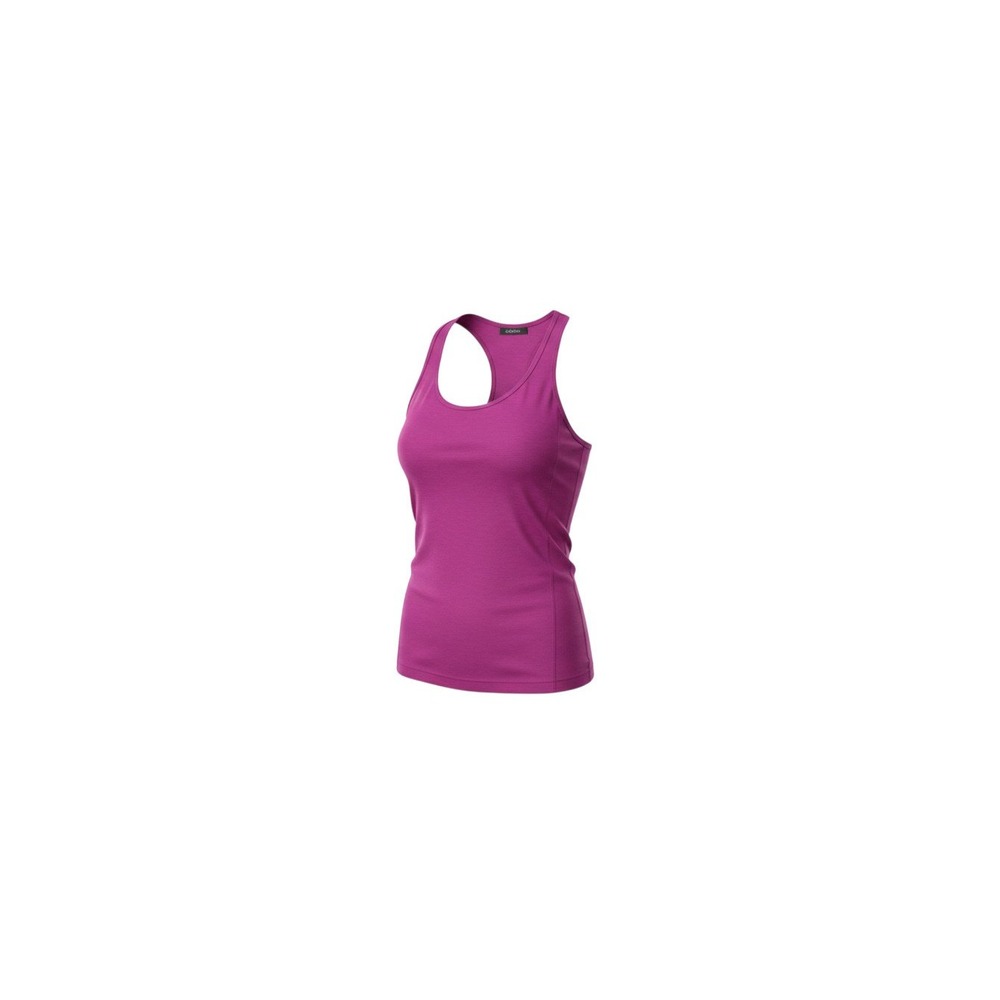 rue21 Tank Top Womens Medium Magenta Purple Racerback Stretch Activewear